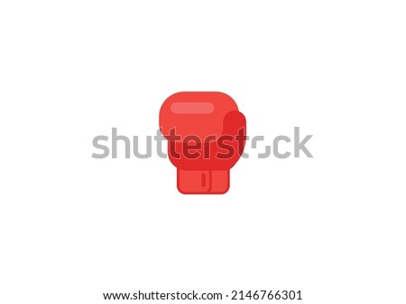 Boxer Glove Vector Isolated Emoticon. Boxer Glove Icon