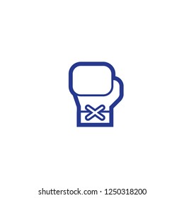 Boxer glove vector isolated icon