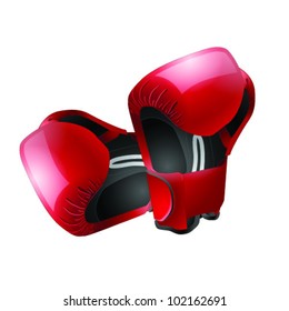 Boxer gloves isolated