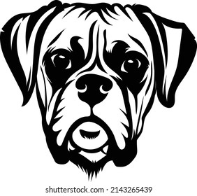Boxer Head Peeking Dog Vector Image Cute Boxer Dog svg