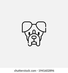 Boxer icon sign vector,Symbol, logo illustration for web and mobile