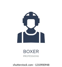 Boxer icon. Trendy flat vector Boxer icon on white background from Professions collection, vector illustration can be use for web and mobile, eps10