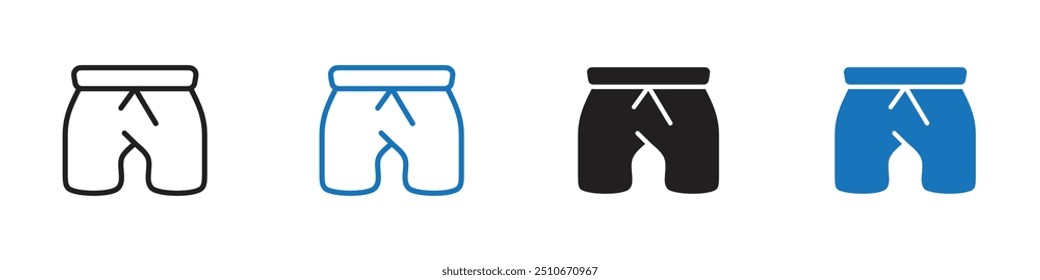 Esquema del conjunto de Vectores de iconos de boxeador