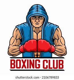 Boxer Logo Bathrobe Fight Club Vector Stock Vector (Royalty Free ...