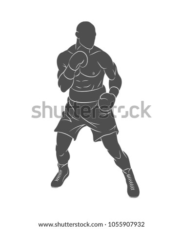 Boxer man, mixed martial arts fighter