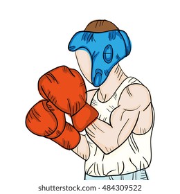 boxer man training