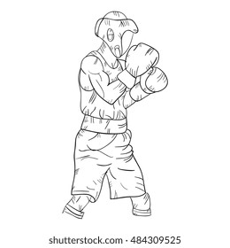 boxer man training
