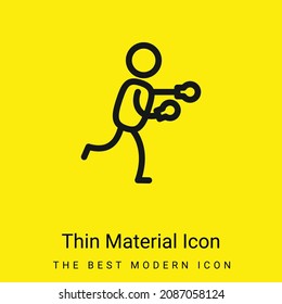 Boxer minimal bright yellow material icon