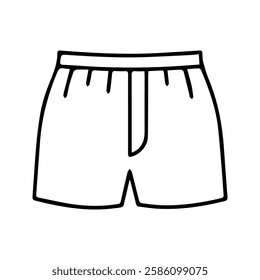 Boxer Panties Icon. Men's Underwear Vector Illustration. underpants.