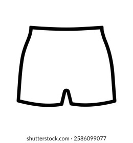 Boxer Panties Icon. Men's Underwear Vector Illustration. underpants.