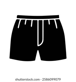 Boxer Panties Icon. Men's Underwear Vector Illustration. underpants.