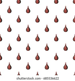 Boxer pear pattern seamless repeat in cartoon style vector illustration