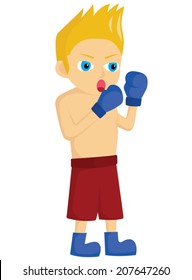 Boxer Player With Funny Expression