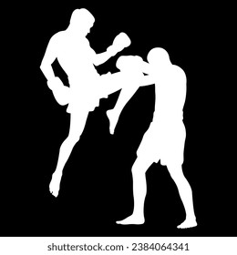 boxer player sihouette vector file