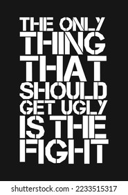 Boxer quote design wpap vector illustration black and white style