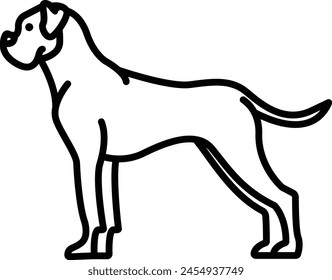 Boxer short outline icon vector illustration