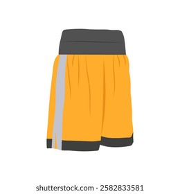 Boxer Shorts, Fitness Flat Vector Illustration Isolated