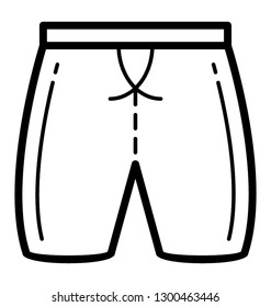 Boxer shorts line icon