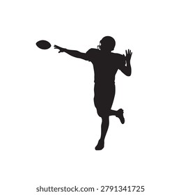 boxer silhouette in action pose with outstretched arm