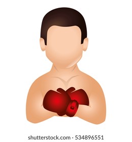 boxer silhouette avatar icon