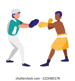 boxer and sparring training avatars characters