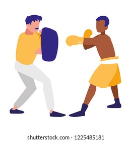 boxer and sparring training avatars characters