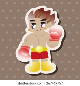 boxer theme elements vector,eps