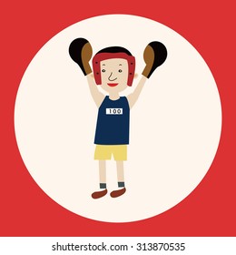 boxer theme elements vector,eps