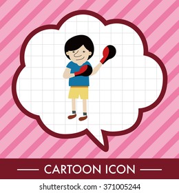 boxer theme elements vector,eps