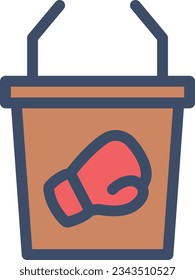 boxer Vector illustration on a transparent background.Premium quality symmbols.Stroke vector icon for concept and graphic design. 

