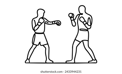 Boxers as Boxing Concept vector illustration on white background