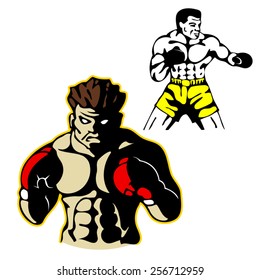 Boxers boxing gloves