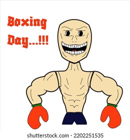 boxer's day simple design` suitable for cartoon, logos, symbols and icons