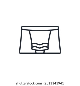 icono de boxeadores. Vector. Trazo editable. signo de estilo lineal para uso Diseño web, logotipo. Ilustración de símbolo.