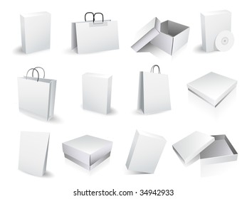 boxes and bags