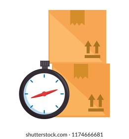 boxes carton with chronometer