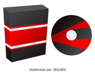 boxes with cd vector