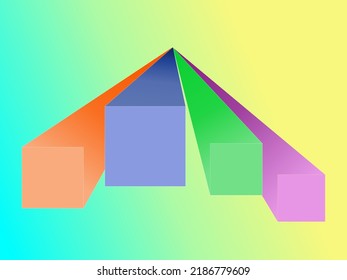boxes with copy space  for information and advertising suitable for financial  or  business idea and all art work design. Abstract finance background. Vector illustration