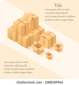 Boxes for decoration. Can be used for advertising or business cards of freight traffic. It is also related to resettlement.