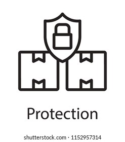 
Boxes to deliver guarding by a locked security shield to offer concept of logistics security 
