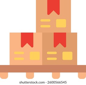 Boxes Flat Illustration Vector Design