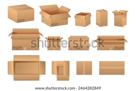 Similar – Image, Stock Photo empty of cardboard box with bubble wrap