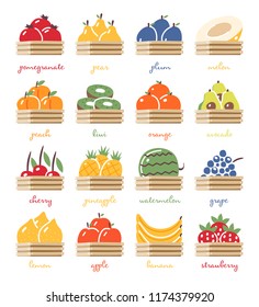 Boxes of fruit