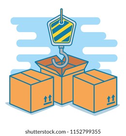 boxes with hook delivery service