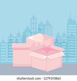 boxes icon design