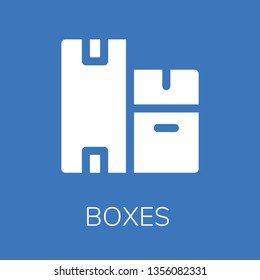  Boxes icon. Editable  Boxes icon for web or mobile.