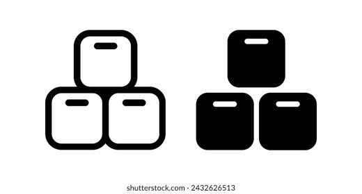 Boxes icon. flat illustration of vector icon