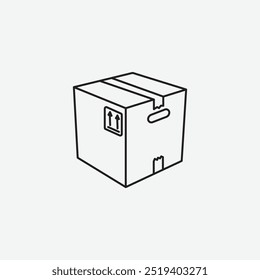 Boxes icon isolated on white background