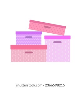 Boxes icon. Shop. Shopping. Colored silhouette. Front side view. Vector simple flat graphic illustration. Isolated object on a white background. Isolate.