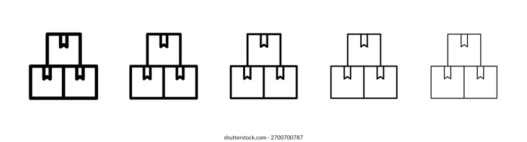 Icono de cajas Ilustración de Arte vectorial